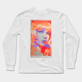 Ethereal Riso Lady: Grace in Print Long Sleeve T-Shirt